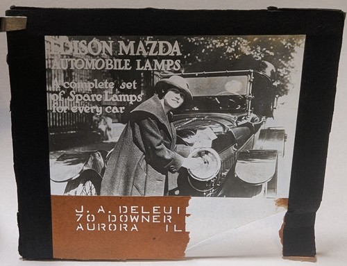 1920s magic lantern slide - magic,